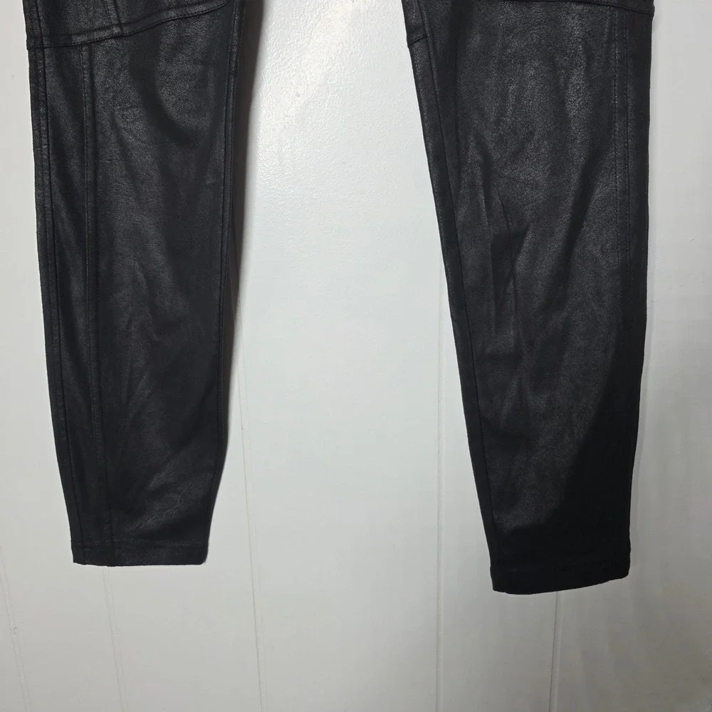 Free People Phoenix Faux Leather Moto Leggings Black XS NWT OB1015172